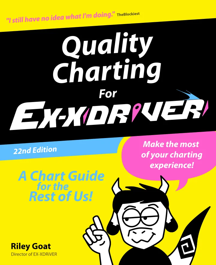 A fake book cover for Quality Charting for EX-XDRiVER.
