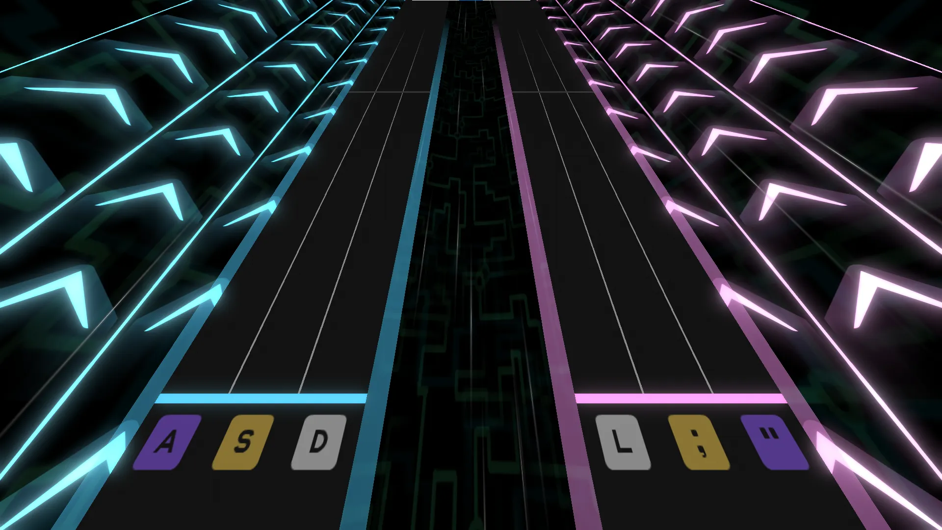 EX-XDRiVER screenshot within a chart, where the tracks are moved further apart